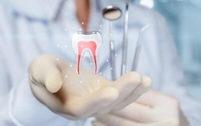 Dentista especializado em endodontia mostra o interior de um dente